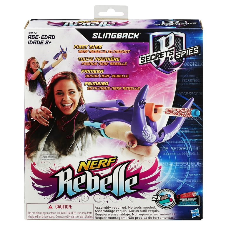 NERF Rebelle コーナーサイト Nerf Rebelle Slingback Blaster - Walmart.com