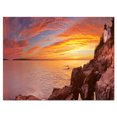 thumbnail image 2 of Bass Harbor Head Lighthouse Panorama - Modern Seascape Canvas Artwork, 2 of 3