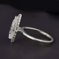 thumbnail image 3 of solitaire jewels 1.5CT Marquise Moissanit Halo Engagement Ring For Women, 14K White Gold, 3 of 6