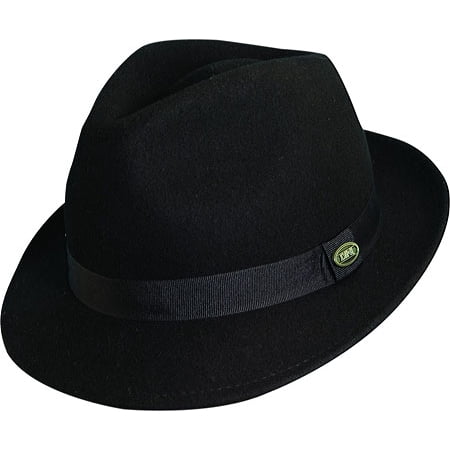 DPC 1921 - Men's Fedora Wool Felt Comfort Hat BLACK XL - Walmart.com ...