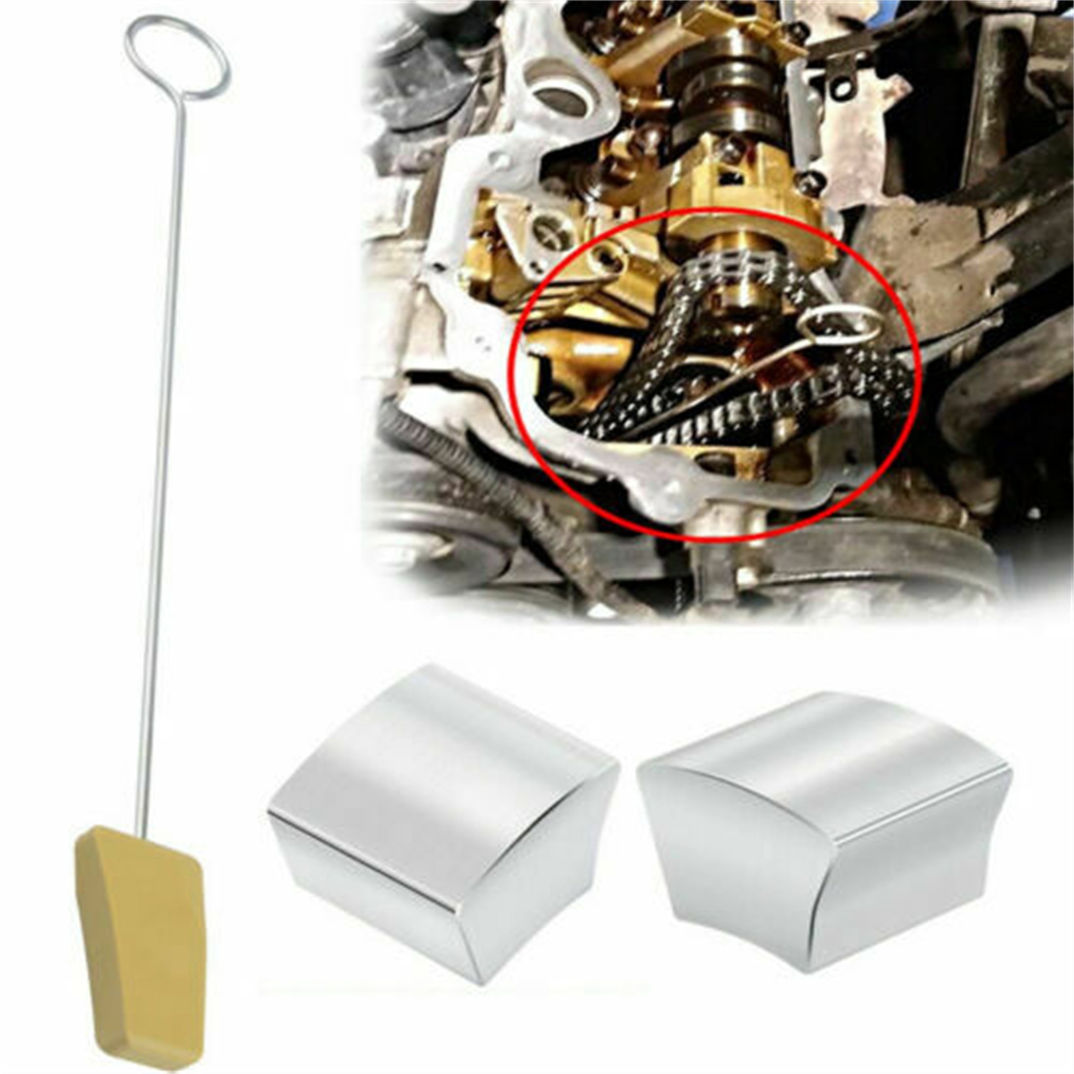 For Ford 4.6/5.4L 3V Cam Phaser Lock Out Kit Camshaft Bolt and Timing