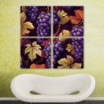 thumbnail image 5 of OWNTA Grape Pattern 4PC Canvas Wall Art Paintings for Living Room - Canvas Framed Print Wall Artworks Bedroom Decoration Office Wall Decor, 5 of 5