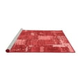 thumbnail image 2 of Ahgly Company Machine Washable Indoor Square Patchwork Red Transitional Area Rugs, 8' Square, 2 of 4