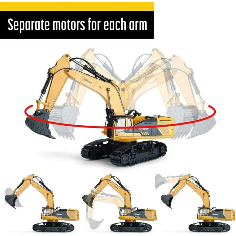 Top Race Remote Control Excavator ToyConstruction Vehicles for