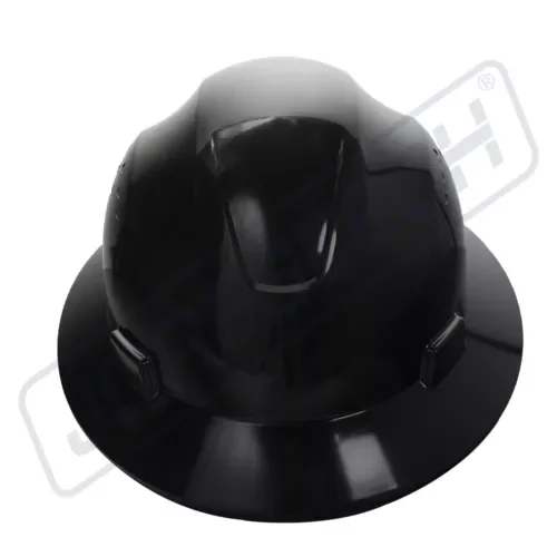 Black Hard Hat Full Brim Jorestech 4 Point Ratchet Suspension Construction