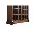 thumbnail image 2 of Crafters and Weavers Arts and Crafts Wood Double Door Bookcase in Dark Walnut, 2 of 6