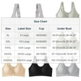 thumbnail image 2 of Tauxra Women's Plus Size Bra Casual Lace Front Closure Thin Bra with Comfortable, 2 of 7