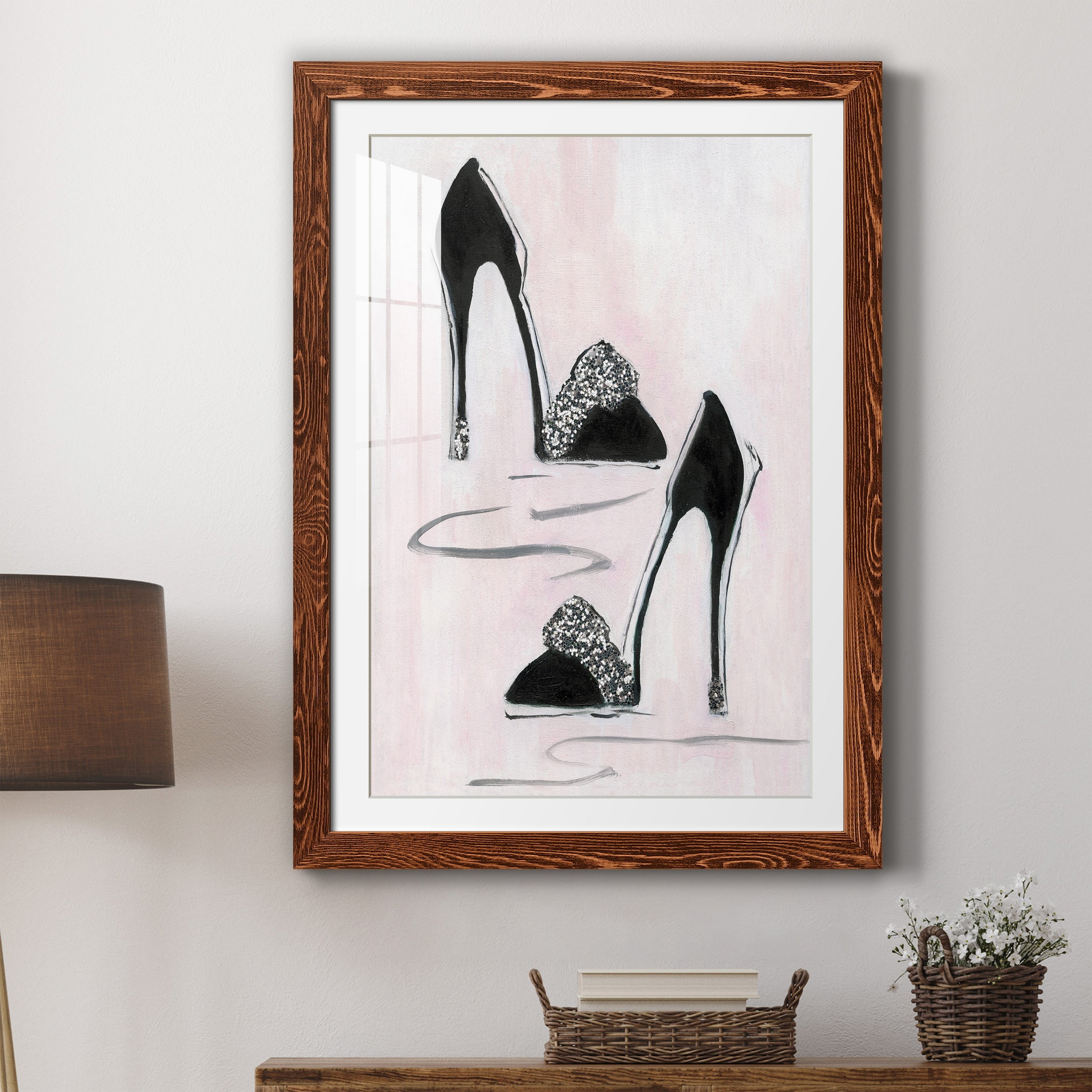 Shoes That Dazzle II - Premium Framed Print - Distressed Barnwood Frame - Ready to Hang