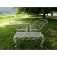 thumbnail image 1 of Banc Papillon en Métal Blanc, 1 of 2