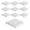 White, variant on Yinanstore 10 Pieces Tank Bottom Filter Plate, Grid Divider Tray Sand Gravel Filter Board Accessories , Black