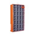 thumbnail image 2 of Caja de señoría de aparejo de pesca con divisores extraíbles de divisores de almacenamiento portátil multifuncional resistente para ganchos de líneas Naranja, 2 of 8