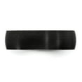 thumbnail image 3 of Edward Mirell Titanium Black Ti Domed Textured Lines 6mm Band, 3 of 8