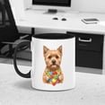 thumbnail image 2 of Autism Awareness Cairn Terrier Accept Understand Love 11oz Accent Two-tone Mug Cairns Dog Lover Coffee Tea Cup - 12003, 2 of 5