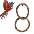 thumbnail image 4 of Ring Swing, Attract Attention Bird Toy Double Ring Swing Easy To Use With Bells For  Double Ring Swing, 4 of 8