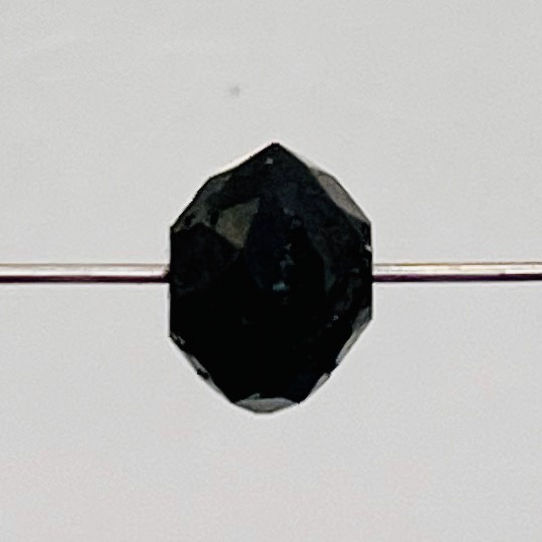 1 Fancy Color 0.55cts Natural Black Diamond Roundel Bead 9892E - image 4 of 11