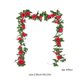 thumbnail image 3 of Guirnalda de rosas artificiales de 230 cm (2 piezas) | Rosas realistas de 10 cabezas | Decoración de San Valentín | Adorno floral para repisa de chimenea | Decoración romántica de plástico duradera, 3 of 5
