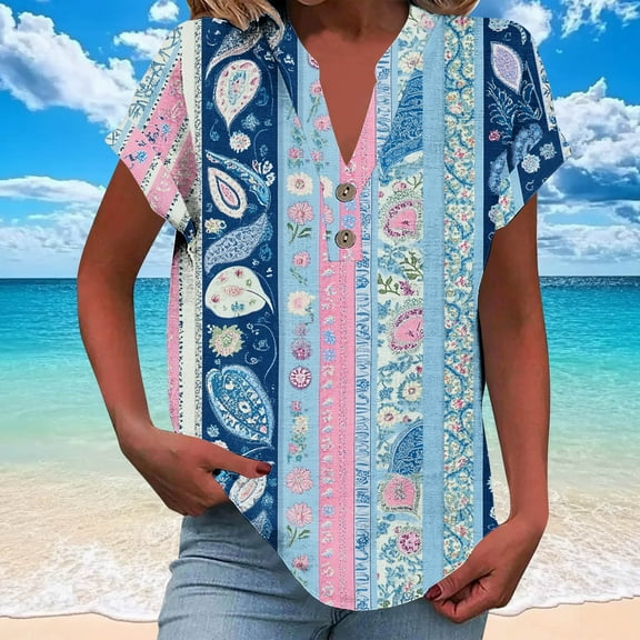 Pohista Cotton Tops for Women Womens T Shirts Loose Fit Womens Blouses Dressy Casual Summer Short Sleeve Blouse for Women Work my recent orders