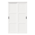 thumbnail image 3 of 48" x 80" White Primed 1-Panel Closet Sliding Door With Hardware Kit & Handles, 3 of 8