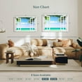 thumbnail image 4 of Elephant Stock Window To Turquoise Beach Wall Art - Horizontal Canvas Wall Art - Living Room Wall Decor - Beach Canvas - Blue And Green Decor - 45" x 30", 4 of 8