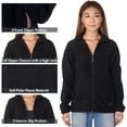 thumbnail image 4 of Alpine Swiss Womens Full Zipper Soft Polar Fleece Jacket Lightweight Warm Coat, 4 of 8