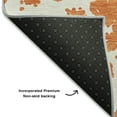 thumbnail image 3 of Addison Rugs Mayfield Washable Transitional Organic Orange Runner Rug, 2'3" x 7'6", 3 of 5