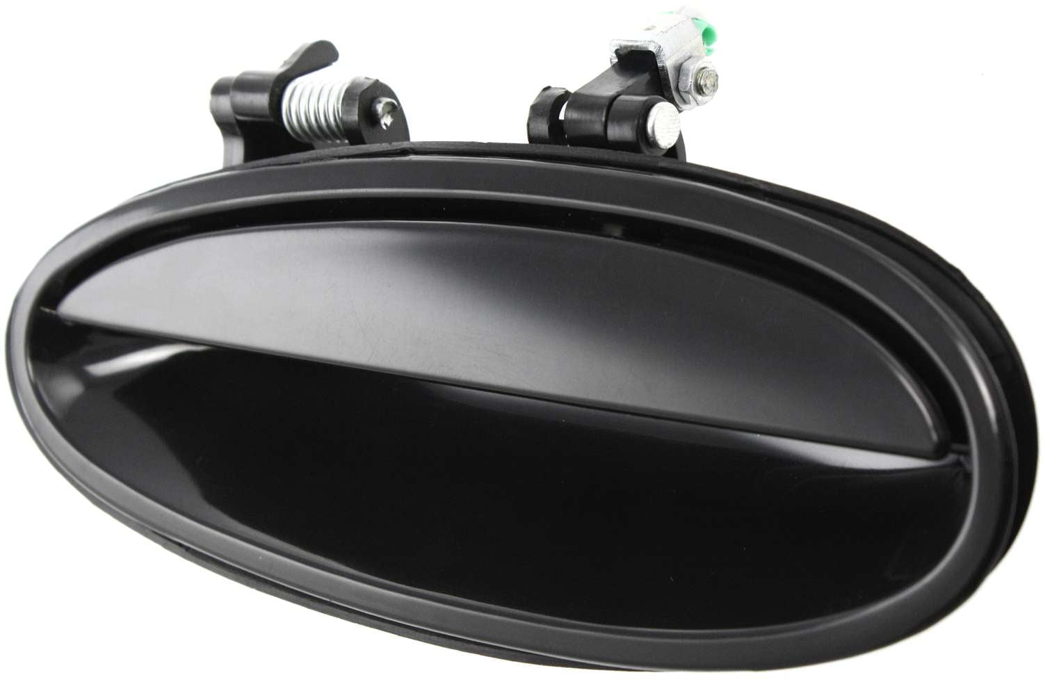 Replacement B491308 Exterior Door Handle Compatible with 2000-2005 Buick LeSabre Pontiac Bonneville Rear, Left Driver Smooth Black