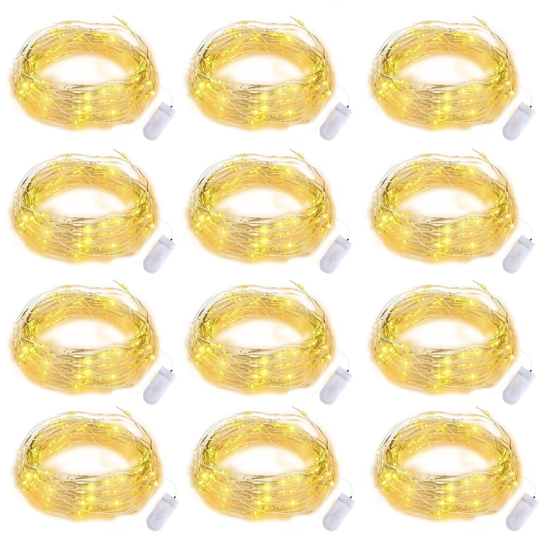 Emlimny Mini Twinkle Lights Battery Operated, 12-Pack photo 2
