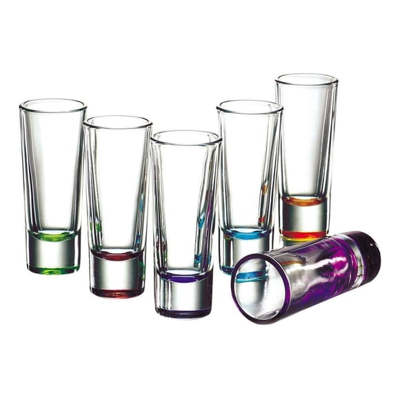 Vasos Tequileros Libbey Caballito Shot Tequila 6 Pzas Colores Crisa