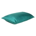 thumbnail image 4 of Teal Dreamy Set of 2 Silky Satin Standard Pillowcases, 4 of 6
