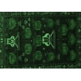 thumbnail image 1 of Ahgly Company Indoor Rectangle Animal Emerald Green Traditional Area Rugs, 7' x 9', 1 of 4