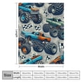 thumbnail image 4 of COMIO Truck Car Toys Unique Gifts Blanket Valentine's Day Gift Cartoon Tractor Throw Blanket Soft Blanket Excavators Room Bed Sofa Decor Blankets, 4 of 6