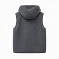 thumbnail image 2 of Auralook Women's Fleece Vest Outerwear Sleeveless Lightweight Button Hooded Jackets Warm Soft Vests with Pockets, 2 of 7