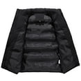 thumbnail image 3 of Men's Outerwear Puffer Vest Winter Casual Stand Collar Quilted Waistcoat Outdoor Warm Padded Ski Vest, 3 of 5