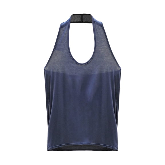 qucoqpe Summer Halter Tank Tops for Women Fashion Casual Solid Color Sleeveless Shirts Trendy Loose Fit Blouses