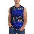 thumbnail image 2 of Goofa Christmas Night Printed Men's Sleeveless T-Shirt - Athletic Gym Workout Tank Top for Men - Moisture-Wicking, UPF 30+ Quick-Dry Muscle Tee-XX-Large, 2 of 8