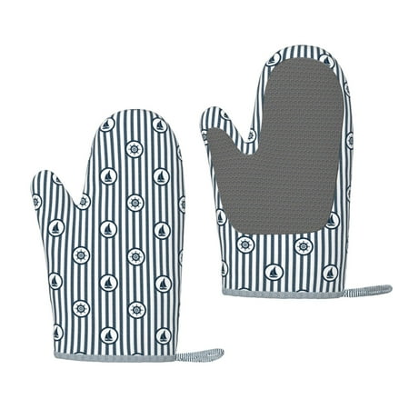 

Matuu Nautical1 for Silicone Oven Gloves Heat Resistant Grilling Gloves Non-Slip Silicone Oven Mitt Great for Grilling Kitchen and Cooking