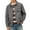 Gray003, variant on QHRMKOG Chambray Shirt Men Relaxed Fit Full Length Sleeve Shackets with Flap Pockets Button Down Jacket Trendy Shirt Jacket Gray XL