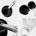 thumbnail image 3 of Juego de 8 tazas medidoras y cucharas de acero inoxidable, juego de tazas medidoras anidadas con mangos de silicona suave al tacto para ingredientes secos y líquidos, cocinar y hornear, 3 of 6