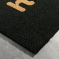thumbnail image 5 of TOWN & COUNTRY TERRA Hiya Painted Welcome Outdoor Door Mat, Natural Coir, Heavyweight, Non-Slip Entryway Mat, Black, 24"x36", 5 of 5