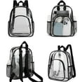 YMUQEIGH Clearance Clear Backpack Heavy Duty Clear Bookbag Transparent