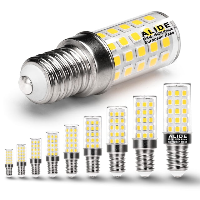 Bombilla LED tipo candelabro ALIDE, base E14, 4 W, 4000 K, paquete de 10