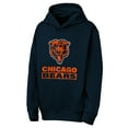 thumbnail image 2 of Youth Outerstuff  Navy Chicago Bears Back to Basics Hoodie, 2 of 3