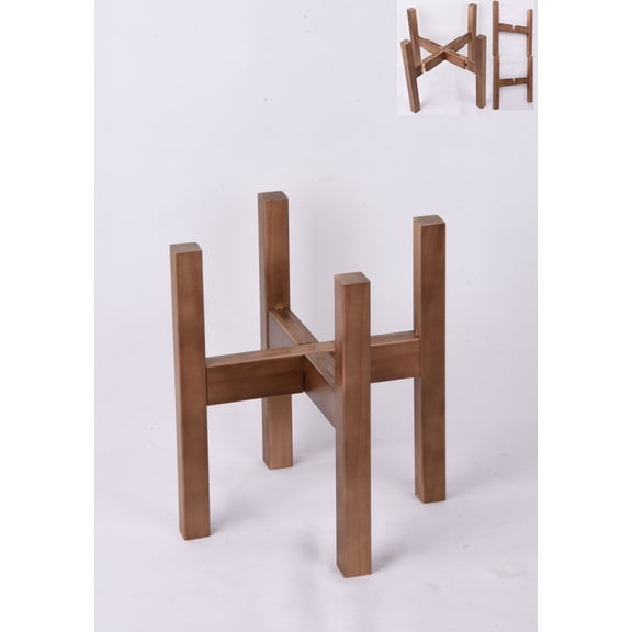 Better Homes and Gardens Bamboo Wood Plant Stands - 10 Inch Diameter x 11 Inch Height