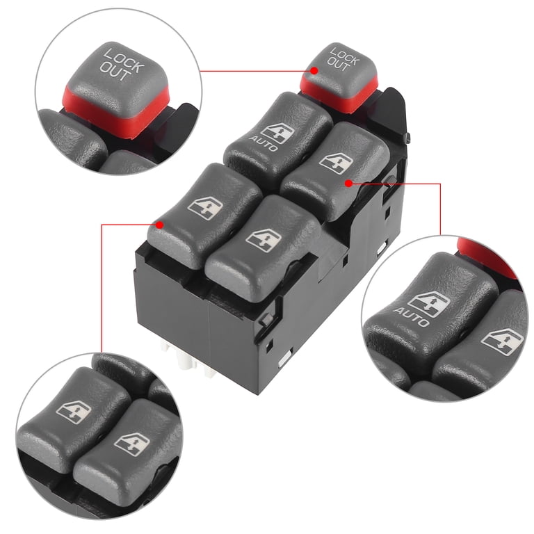 X AUTOHAUX 1 Set 19208647 Car Power Window Switch Driver