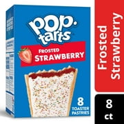 Pop-Tarts Frosted Strawberry Instant Breakfast Toaster Pastries, Shelf-Stable, Ready-to-Eat, 13.5 oz, 8 Count Box