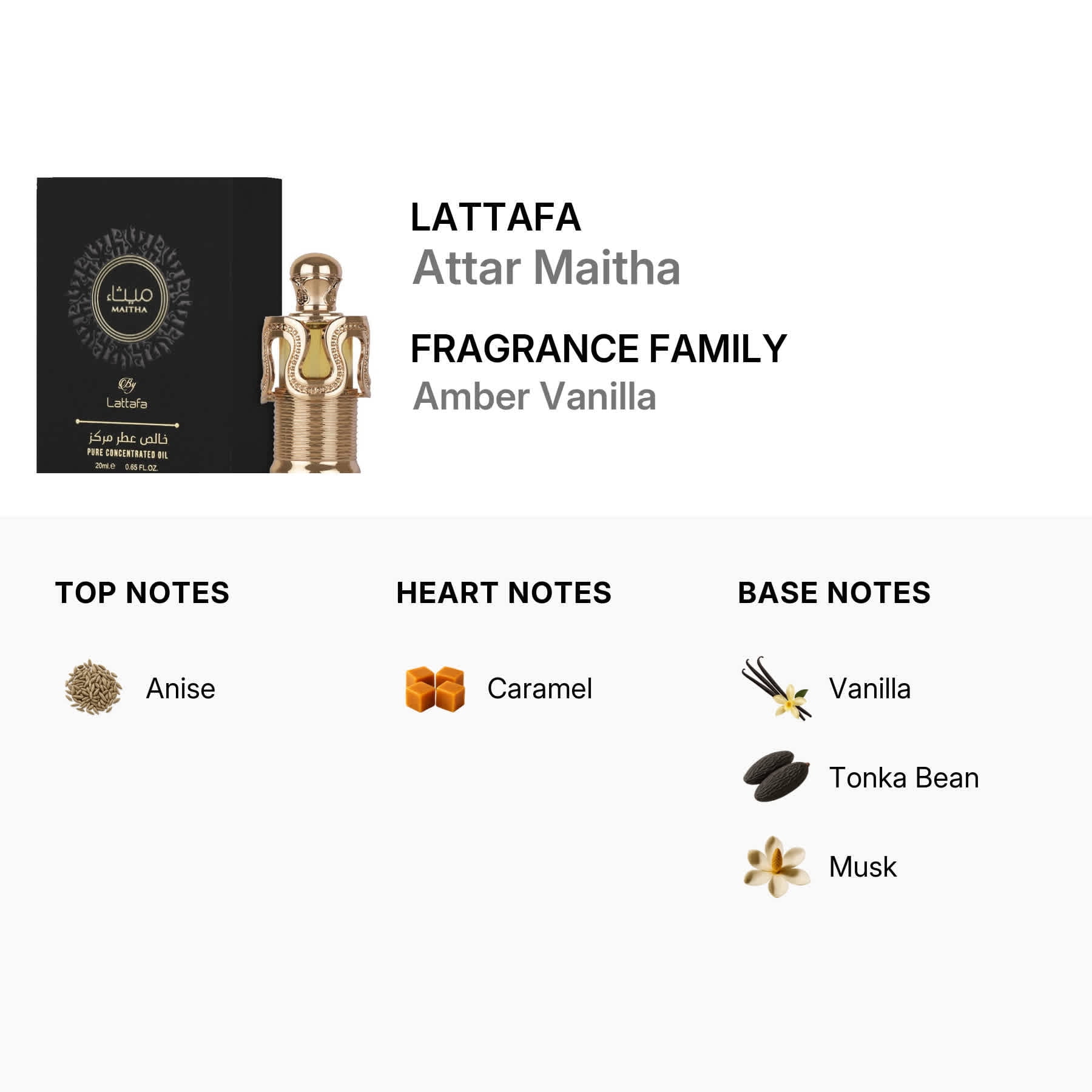 Lattafa Unisex Attar Maitha Perfume Oil 0.67 oz Fragrances 6290360599656