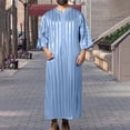 thumbnail image 2 of PMVFHDE mens shirts Arab Middle Loose Fit Long Robe for Casual Everyday Wear, 2 of 9
