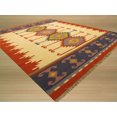 thumbnail image 2 of EORC DN1MU 8.33 x 10 ft. Ivory Handmade Wool Keysari Kilim Rug, 2 of 2