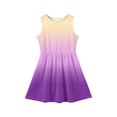 thumbnail image 5 of LTTVQM Sundresses for Girls 3-4 Casual Gradient 2026 Summer Spring Dresses Lightweight Sleeveless Midi Dresses Vacation Crew Neck Church Dress Purple Pink 3-4 Years, 5 of 5
