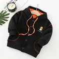 thumbnail image 2 of Vedolay Kids Coat Sweatshirt 2023 Tops Hooded Girls Coat Warm Outwear Black,140, 2 of 4